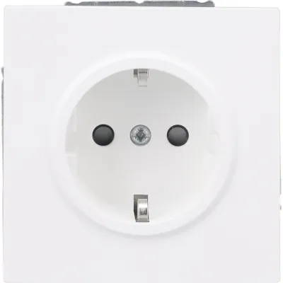 BUSCH-JAEGER SCHUKO Steckdose 20 EUCB-44M | Unterputz IP20 | Safety+ | 16A 250V | Krallen-/Schraubbefestigung | weiß