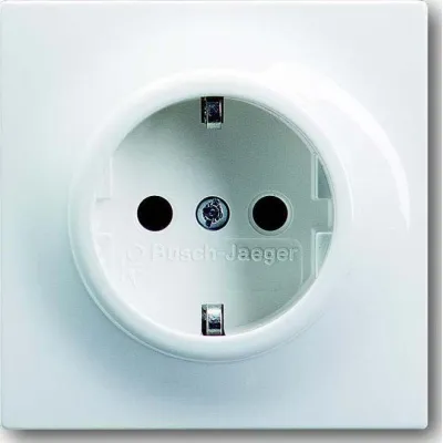 Busch-Jaeger SCHUKO Steckdosen-Einsatz 20 EUC-74 | Unterputz | 16A 250V | Steckklemmen | Thermoplast | alpinweiß