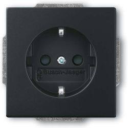 Busch-Jaeger Steckdoseneinsatz 2300 EUCB-885 schwarz matt