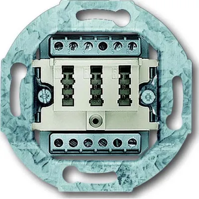 Busch-Jaeger TAE-Anschlussdose ws 2x6/6 NFF 0242/02