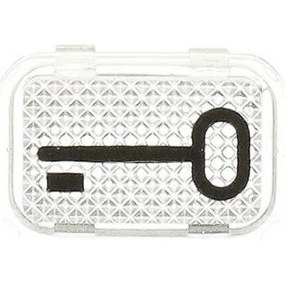 Busch-Jaeger Tastersymbol 2145 TR | Schlüsselsymbol für Wippe/Taster/Schalter | transparent glasklar