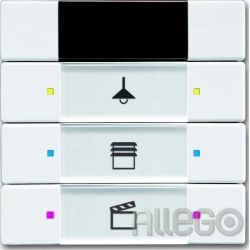 Busch-Jaeger Tastsensor 3/6fach mit Infrarot 6129/01-84