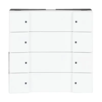 Busch-Jaeger KNX Tastsensor 4/8-fach | LED | Unterputz | studioweiß matt | Beschriftungsfeld