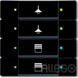Busch-Jaeger Tastsensor 4/8fach Multifunktion 6127/02-885