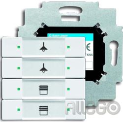 Busch-Jaeger Tastsensor 4fach mit Busankoppler 6127/01-84