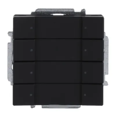 Busch-Jaeger KNX Tastsensor 4-fach 6127/01-885 | LED | Beschriftung | UP | schwarz matt