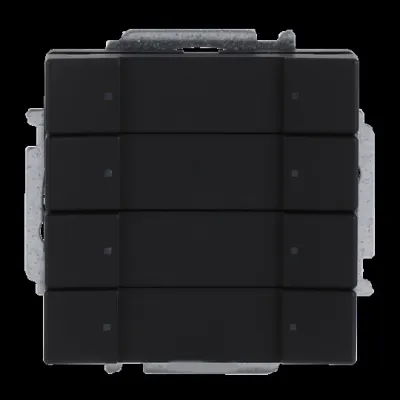 Busch-Jaeger KNX Tastsensor 4-fach 6127/01-885 | LED | Beschriftung | UP | schwarz matt