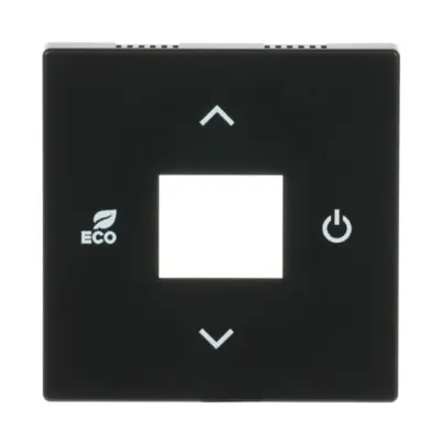 Busch-Jaeger Zentralscheibe | 6235-885 | schwarz matt | für Raumtemperaturregler KNX | free@home | Kunststoff