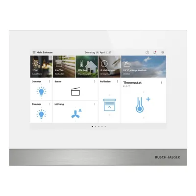 Busch-Jaeger Bedienelement IP touch 7 Zoll H8236-5W-03 | KNX | LAN | Video Türsprechstelle | Touchscreen | weiß