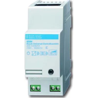 Busch-Jaeger Universal-Zentraldimmer Leistungsbaustein 6584 | REG | 200-420W | 230V | Universal | Thermoplast | grau