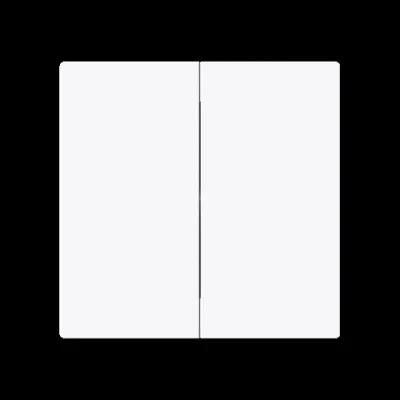 BUSCH-JAEGER Wippe Serienschalter 1785-44G | Abdeckung UP | Kunststoff glänzend | IP20 | studioweiß RAL 9016