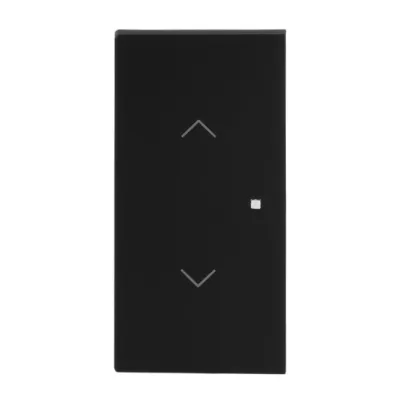 BUSCH-JAEGER Wippe 2-fach 6232-20-45M | Jalousie Symbol | Abdeckung für free@home, KNX | matt | schwarz