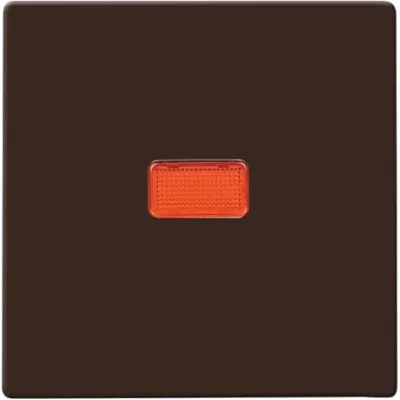 Busch-Jaeger Kontrollwippe 2107-31 | Allwetter 44 | UP-Abdeckung | Schalter IP44 | rot-braun | Kunststoff glänzend