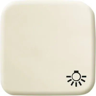 Busch-Jaeger Wippe für Taster 2520 LI-212 | Symbol Licht | Duro 2000 SI | Unterputz | Kunststoff | glänzend | cremeweiß