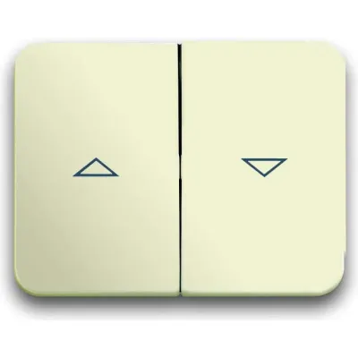 Busch-Jaeger Wippe 1785 JA-22G | Jalousieschalter Einsatz | Pfeil-Symbol | Kunststoff | glänzend | IP20 | elfenbeinweiß