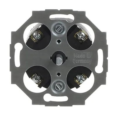 Busch-Jaeger Zeitschaltuhr 1070 U | 2-polig | mechanisch | 15 Min | Unterputz | schwarz | für Treppenhaus & Lüfter