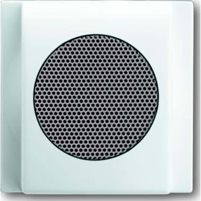 Busch-Jaeger Zentralscheibe 8253-74 | Zentralplatte für Lautsprecher-Einsatz 8223 U | glänzend | alpinweiß