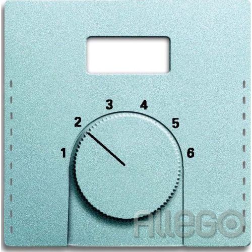 Bild: Busch-Jaeger Zentralscheibe alu/si f. Temp.-Regler 1794 TA-83