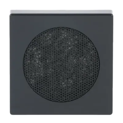 Busch-Jaeger Zentralscheibe 8253-81 | Zentralplatte für Lautsprecher-Einsatz 8223 U | Unterputz | Kunststoff | anthrazit