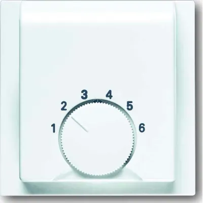 Busch-Jaeger Zentralscheibe für Raumtemperaturregler 1794-74 | Unterputz | Thermoplast | IP20 | glänzend | alpinweiß