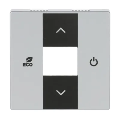 Busch-Jaeger Zentralscheibe 6235-83 | für Raumtemperaturregler KNX free@home | alusilber matt | 80x80 mm