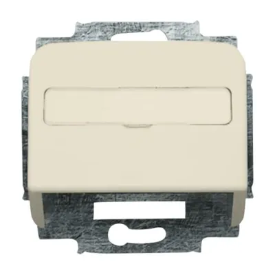 Busch-Jaeger Zentralscheibe 1758-212 | Kommunikations-Steckverbinder | cremeweiß | glänzend | Unterputz