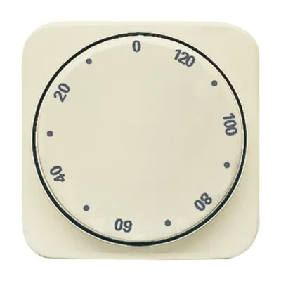 Busch-Jaeger Abdeckung Zeitschaltuhr 1771-212-102 | Drehknopf | 120 Min Timer | Busch-Duro 2000 SI | Kunststoff | weiß