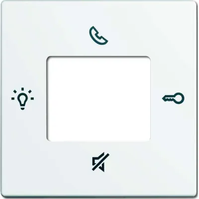 Busch-Jaeger Zentralscheibe 83260-84 Innenstation Audio | Zentralplatte | davos/studioweiß | IP30 | für future linear