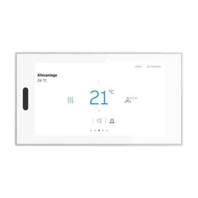 BUSCH-JAEGER KNX Touchpanel RT/U30.0.11-811 RoomTouch 5 | multifunktional | 5 Zoll | Glas weiß | Unterputz | Smart Home