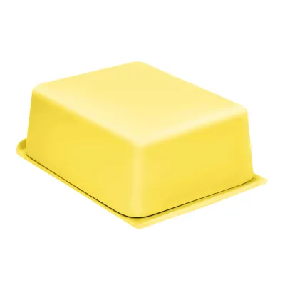 Butterdose Natur-Design gelb