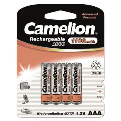 Camelion Akku Micro AAA NH-AAA1100BP4 | 1,2V NiMH | 1100mAh | 4er Blister | wiederaufladbar | Schnellladung