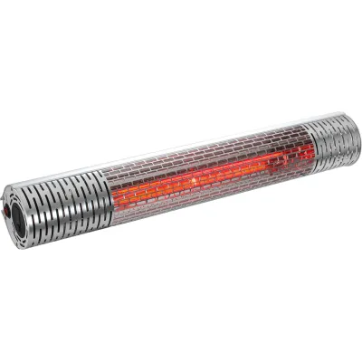 CasaFan Infrarot Heizstrahler CasaTherm R2000 FB | 2000W Halogen LowGlare | 2 Heizstufen | Fernbedienung | IP55 | Grau