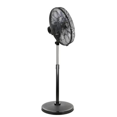 CasaFan Standventilator Airos Eco Silent SW EC Motor | 7 Stufen | leise | schwarz | Fernbedienung | Oszillation
