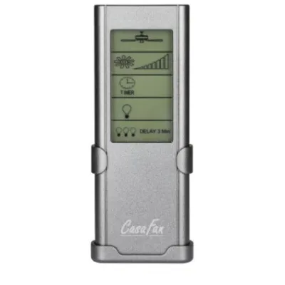 CasaFan Universal-Fernbedienung FB-FNK-D | Funk für Deckenventilator | LCD | 4 Stufen | Dimmfunktion | 434 MHz