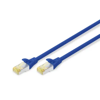 Digitus Patchkabel CAT 6A S/FTP DK-1644-A-100/B | 10m | RJ45 | Kupfer | LSZH | AWG 26/7 | Blau