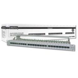 CAT 6A Patchpanel 24-port 1HE, Class EA, LSA, grau