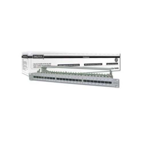 Bild: CAT 6A Patchpanel 24-port 1HE, Class EA, LSA, grau