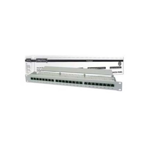 Bild: CAT6e Patchpanel 24-port 1HE, grau, Class E