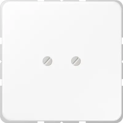 JUNG Blindabdeckung CD561BWW | Abdeckung für Schalter | Duroplast glänzend | Schraubbefestigung | alpinweiß RAL 9010