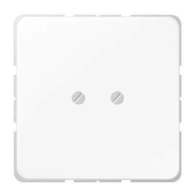 JUNG Blindabdeckung CD561BWW | Abdeckung für Schalter | Duroplast glänzend | Schraubbefestigung | alpinweiß RAL 9010