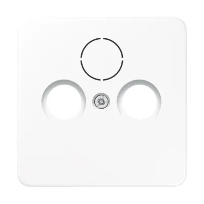 JUNG Abdeckung für SAT-TV-Steckdose CD561SATWW | Zentralplatte | bruchsicher | Kunststoff | alpinweiß
