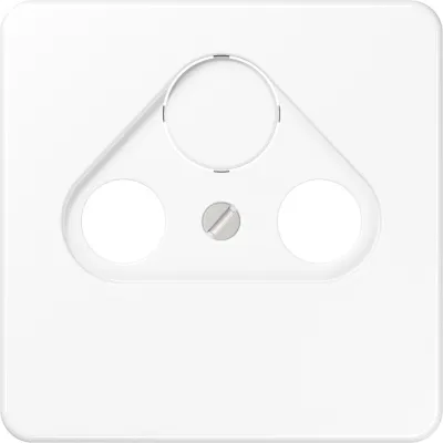 JUNG Abdeckung für SAT-TV-Steckdose CD561SATWW | Zentralplatte | bruchsicher | Kunststoff | alpinweiß