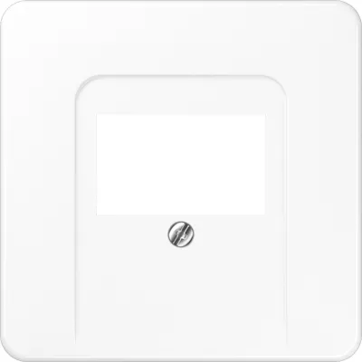 Jung Abdeckung TAE-Anschlussdose 1-fach | Aufputz | bruchsicher | Thermoplast glänzend | alpinweiß