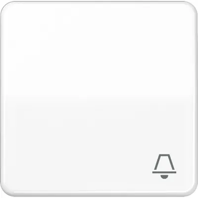 JUNG Wippe CD590KWW | Klingel Symbol für Taster CD 500/plus | Duroplast glänzend | IP44 | alpinweiß