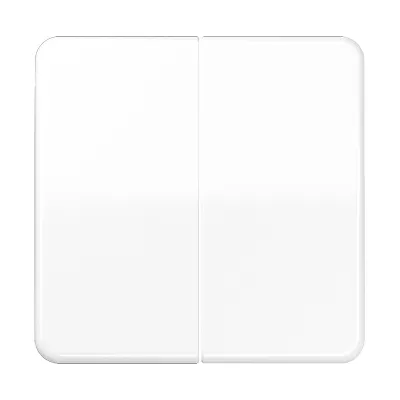 JUNG Wippe für Serienschalter CD595WW | Doppelwippe | Duroplast | alpinweiß | glänzend | IP44 | passend für CD 500/plus