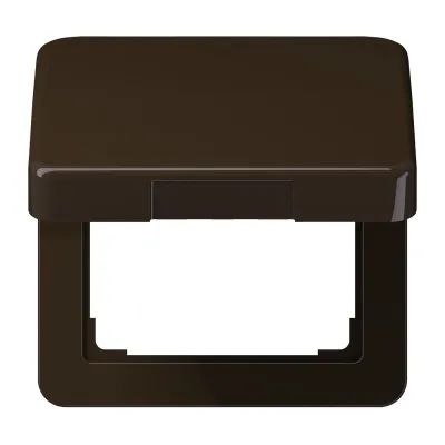 JUNG Klappdeckel CD590KLBR CD500 | Abdeckung 50x50 mm | Thermoplast bruchsicher | glänzend | braun RAL 8022