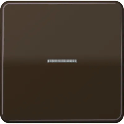 JUNG Wippe Kontrollschalter CD590KO5BR | Lichtleiter | Duroplast glänzend | IP44 | braun | für Taster/Schalter