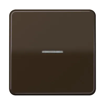 JUNG Wippe Kontrollschalter CD590KO5BR | Lichtleiter | Duroplast glänzend | IP44 | braun | für Taster/Schalter
