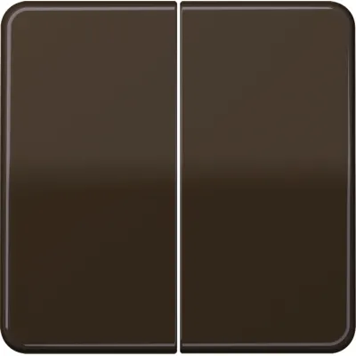 JUNG Serienwippe CD595BR | Wippe für Serienschalter & Taster | Duroplast glänzend | Klemmbefestigung | braun
