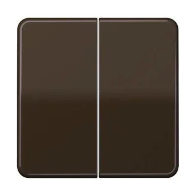 JUNG Serienwippe CD595BR | Wippe für Serienschalter & Taster | Duroplast glänzend | Klemmbefestigung | braun